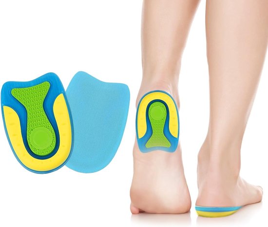Gel Heel Pad Cups voor Orthopedische Ondersteuning, Verlichting bij Hielspoor, Plantaire Fasciitis en Achillespeesontsteking - Voetverzorging en Houdingscorrectie (1 Paar-L)