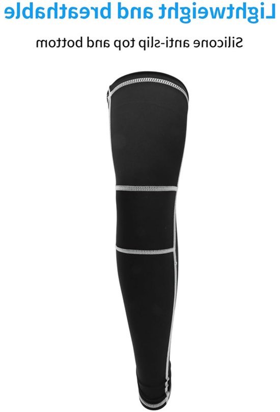 Geprofileerde sportkniebeschermer voor hardlopen en voetbal, compressiebandage, uniseks, maat M, zwart en wit, optimale ondersteuning en bescherming