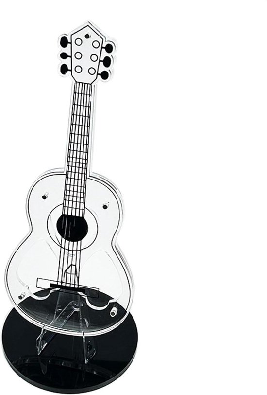 Gitaar Plectrum Houder - Plectrum Organizer - Plectrums Tonen - Helder Acryl Frame - 3 Plectrums Capaciteit - Transparant