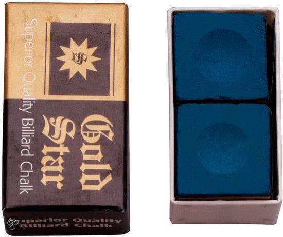 Goldstar biljart krijt blauw (2st.)