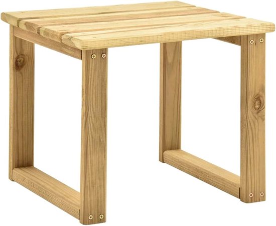 Grenenhout tafel 30x30x26 cm | Stabiele outdoor tafel, rustieke houten tafel voor terras, dranktafel, tuin