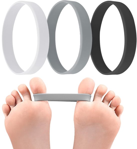 Hallux Valgus Orthese - 3-delige Teenz separator voor mannen en vrouwen, bescherming tegen overlappende tenen, bunion corrector en voetuitlijning