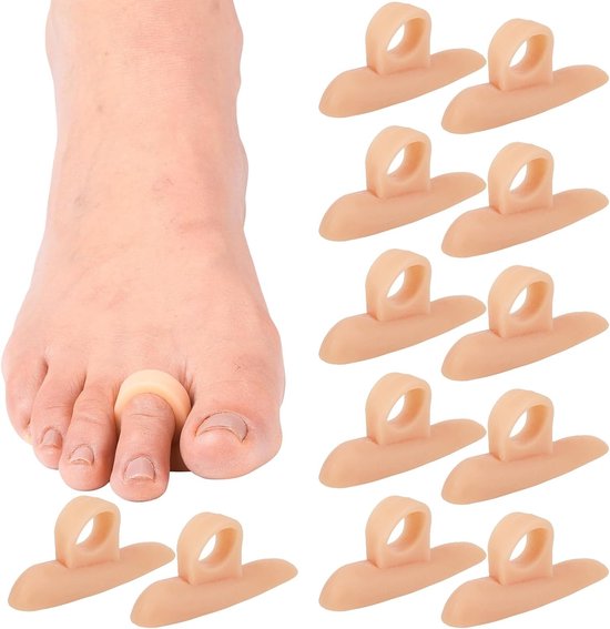 Hamerteenkussens van gel, siliconen pads voor pijnverlichting, comfort en bescherming voor hamertenen, geschikt voor mannen en vrouwen