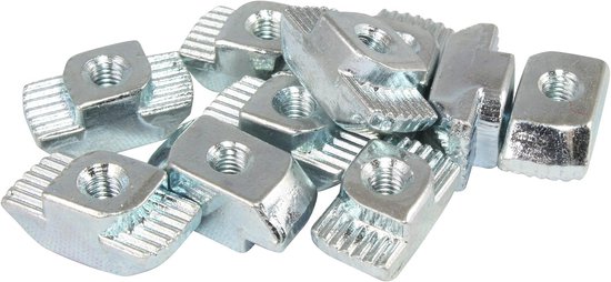 Hammoer moer 10 - type B - M4 brug 3,0 mm, gegalvaniseerd staal