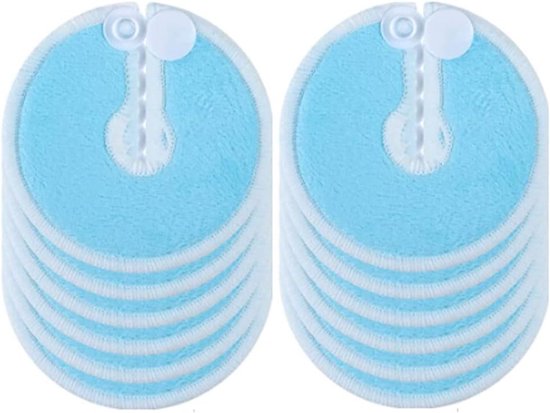 Herbruikbare 12-delige G-Tube Pad Houder voor Voedingsbuizen - Ondersteuning voor Voeding, Buikbedekking en Borstvoeding Zorg (Blauw)