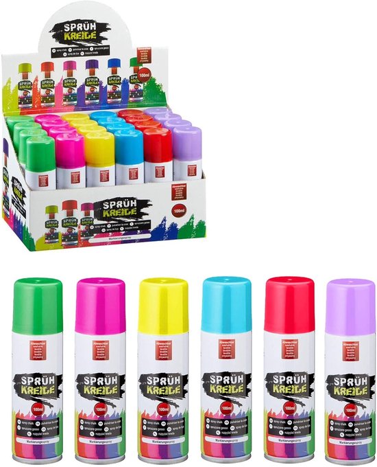Hexagon krijt - Krijtspray - Rood - 100 ml - Wateroplosbare Markeringsspray voor Tijdelijke Markeringen