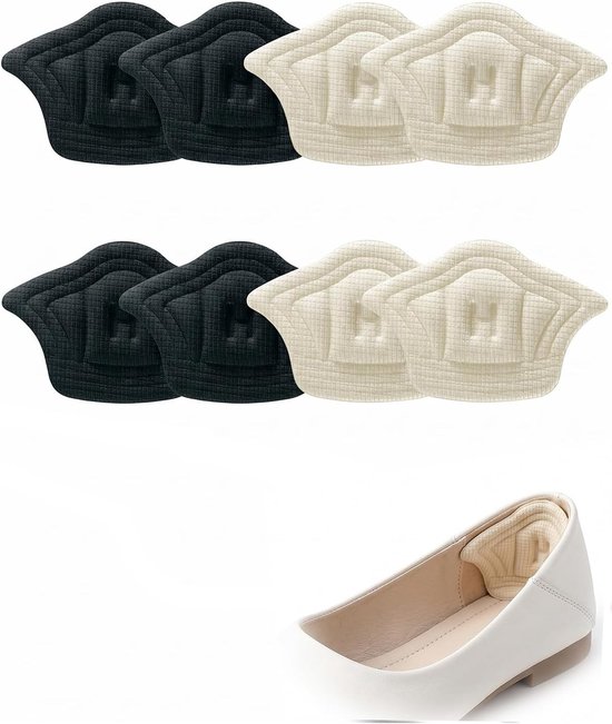 Hielkussens voor schoenen, antislip hielbeschermers tegen blaren, schuren en pijn, 4 stuks voor optimaal draagcomfort en ondersteuning