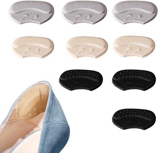 Hielkussens voor schoenen, zelfklevende hielbescherming tegen blaren en wrijving, 9 stuks voor optimaal comfort en ondersteuning voor vrouwen en mannen