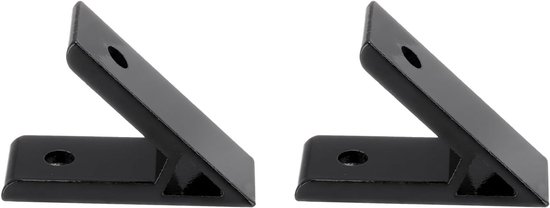 Hoekbeugels van 45 graden, 2 stuks, 5,36 x 0,87 cm, aluminium