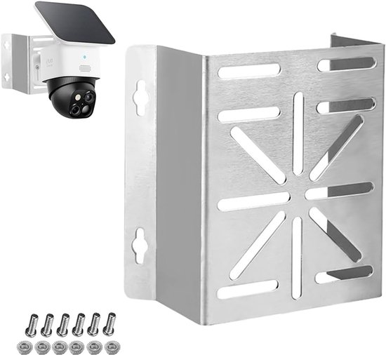 hoekbevestiging voor eufy Security SoloCam S340, Tapo Camera - RVS montagebeugel voor de meeste CCTV-camera's, LED-wand/podiumverlichting, zonnepanelen