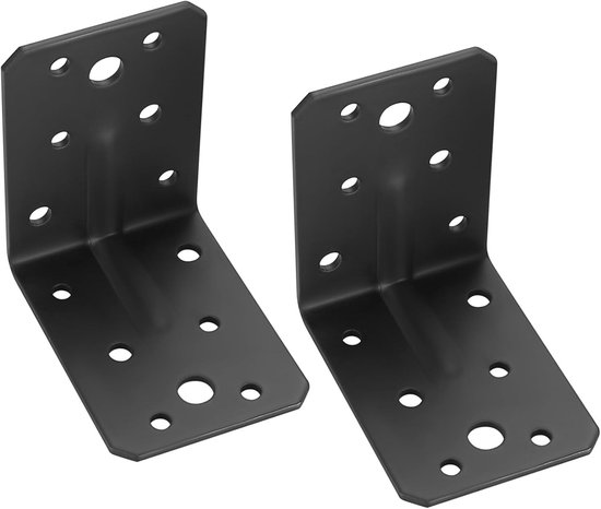 Hoeksteunen 75x75x55mm - 90 Graden L-vormige Beugels voor Hout en Metaal, Sterke Hoekondersteuning en Versterking