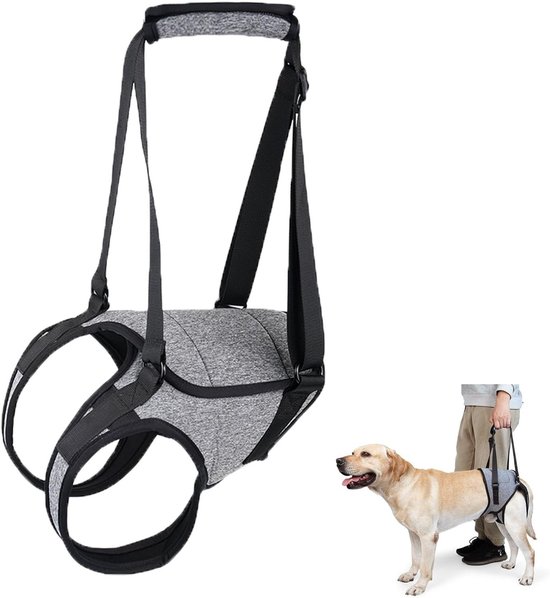 Hondenharnas voor honden met beperkte mobiliteit, steun voor achterpoten, ideaal voor oudere en gehandicapte honden (S)