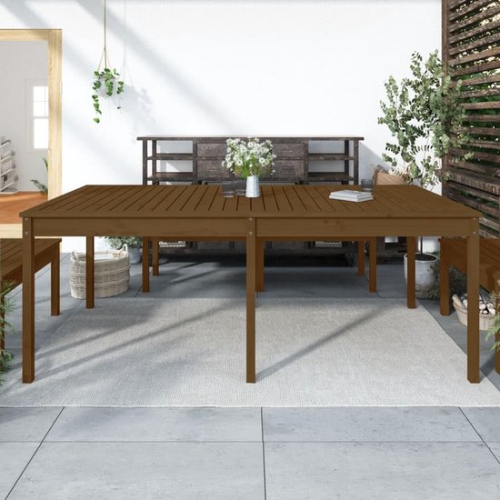 Honingbruin 203,5x100x76 cm massief hout grenen