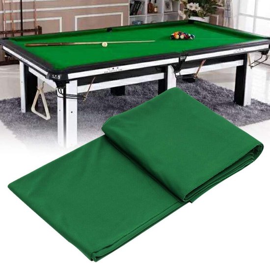 Hoogwaardig Groot Biljartdoek (340x145 cm) voor Pooltafel en Snooker - Groen/Blauw