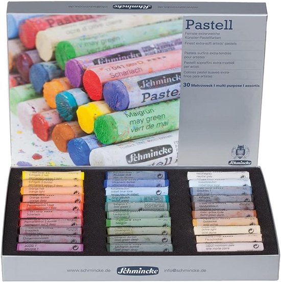 Hoogwaardige Extra Zachte Artiesten Pastelkrijtjes, 30 Levendige Kleuren
