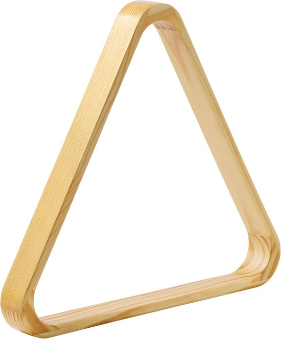 Houten Driehoek - Biljart Accessoire - Snooker Spelen - Voor 525 mm Ballen - 53 mm - Natuurlijk Bruin