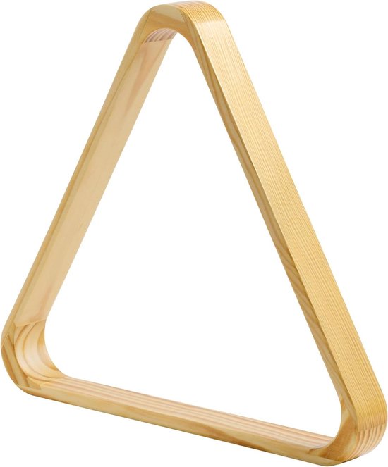 Houten Driehoek - Snooker Driehoek Pool Driehoek - Biljart Spelen - Voor 525 mm Ballen - 53 mm - Natuurlijk Bruin