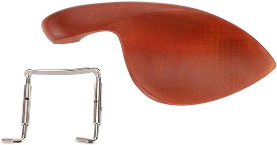 Houten en metalen kinsteun voor viool, geschikt voor 3/4 en 4/4 violen, comfortabel en duurzaam