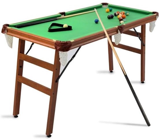 Inklapbare Biljarttafel Groen - Compact en Opvouwbaar Tafelspel