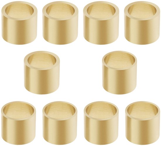 Inovra- Adereindhulzen Messing - 10 Stuks - 9 x 7,5 mm / 10 x 7,5 mm - Biljart Accessoires - Corrosiebestendig - Vervangingsset - Biljartaccessoires