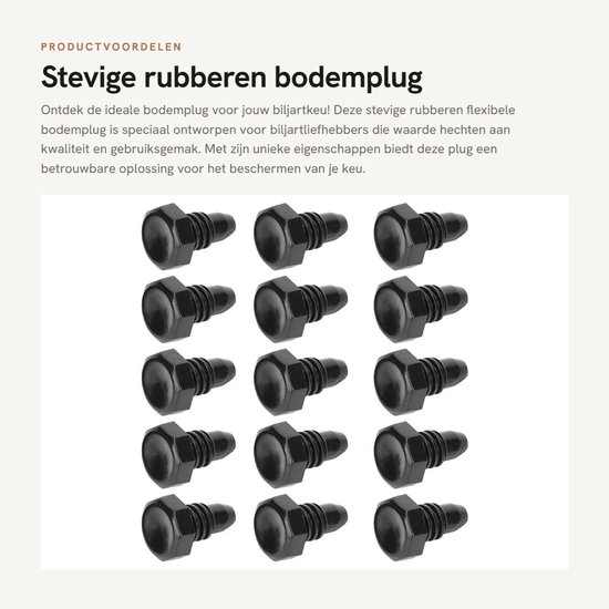 Inovra- Bodemplug Stevig - Rubber - Flexibel - Biljartaccessoires - Voor Biljartliefhebbers - Geschikt voor Biljartkeu - Biljartaccessoire