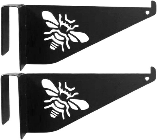 Inspectieframe voor bijenkorf met steunbeugel, ideaal voor bijenhouden, zwart, 19.8 x 14.3 cm