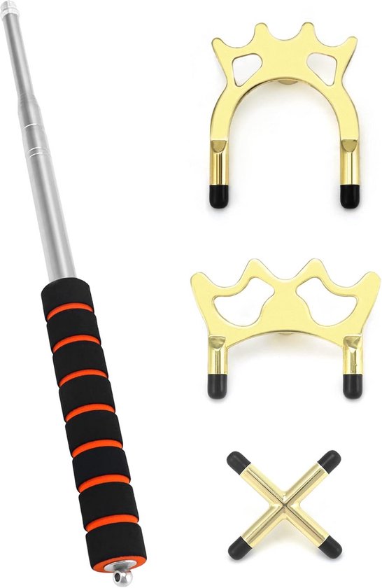 Intrekbare Biljart Stick Bridge met 3 Afneembare Bruggen - Biljart Accessoires van Merkloos