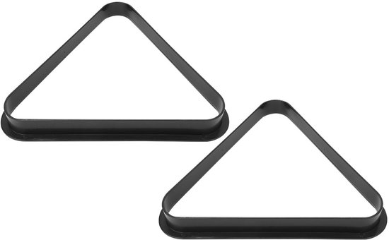 JeiibrZui Biljartrek - Kunststof Driehoekig Ballenrek - Snookeraccessoires Voor Snel En Precies Positioneren Van Ballen - 1 Stuk - Voor Snooker En Pool Spelers Zwart van JeiibrZui