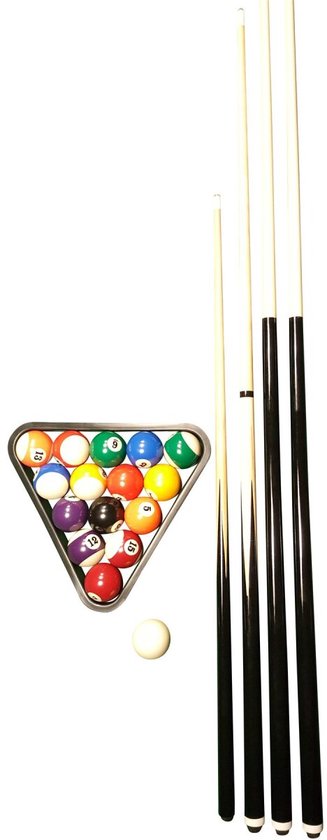 John West Beginners Poolset - Ballen + Driehoek + 4 Keuen (145, 122 + 92) van Merkloos
