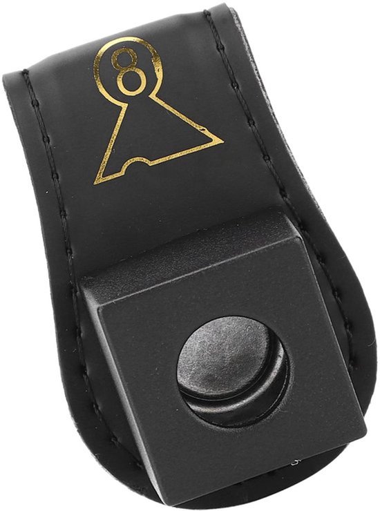 KARZO - Magnetische biljartkrijthouder, premium leer materiaal, draagbaar en duurzaam, gemakkelijk mee te nemen, handig in gebruik voor biljart van Merkloos