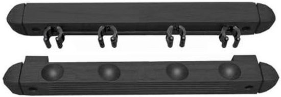 Keu Houder - Biljart Accessoire - Keu Opslag - Voor 4 Keus - 30 cm - Zwart