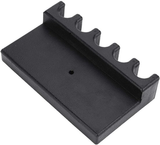 Keu Houder - Biljart Keu - Biljart Spelen - Draagbaar Tafelmodel - Voor 5 Keus - Zwart