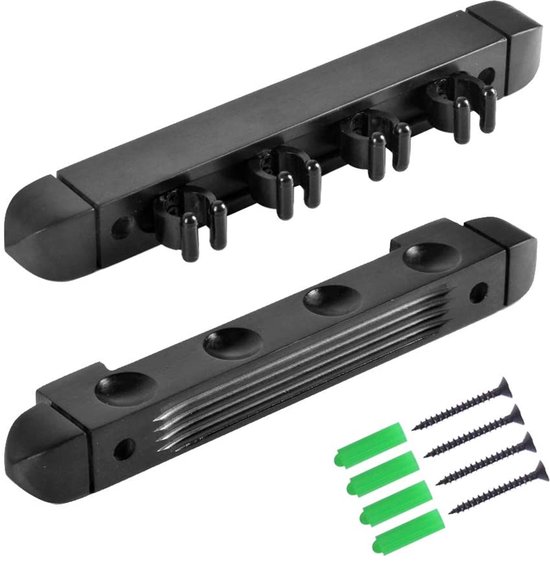 Keu Houder Wand - Keuen - Houd 4 Keuen Veilig Op - Massief Hout - 1 Stuks - Thuisbar Zwart van Lifegoods