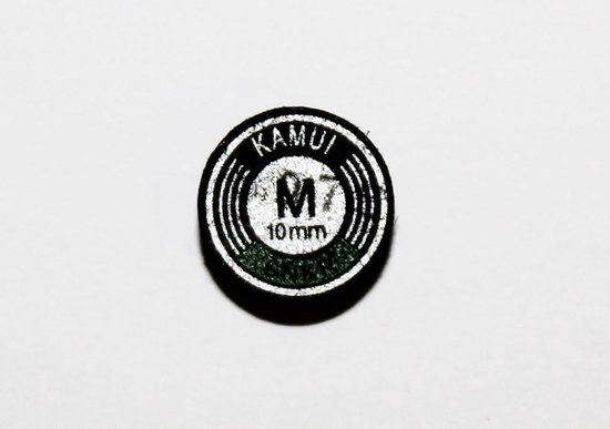 Keu Leer - Biljart Tip - Snooker Spelen - Meerlaags Ontwerp - 10 mm - Zwart