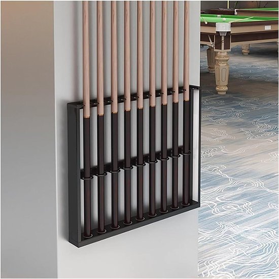 Keu Opbergsysteem - Biljartrek - Keuen Opbergen - Stabiele Dubbele Laag - 50 x 6 x 50 cm - Zwart