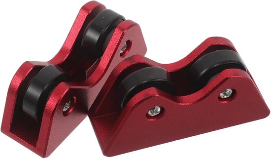 Keu Rechtheidschecker - Biljart Tool - Keu Onderhoud - Stabiele Rollers - 6.2 cm - Rood