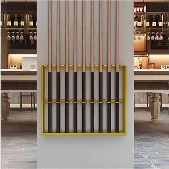 Keu Rek - Keu Houder - Biljartkamer Inrichten - Wandmontage Ontwerp - Meerdere Keuen - Metaal