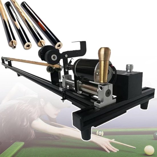 Keu reparatiemachine - Biljart tool - Keu onderhoud - Zeven functies - 75 cm - Zwart