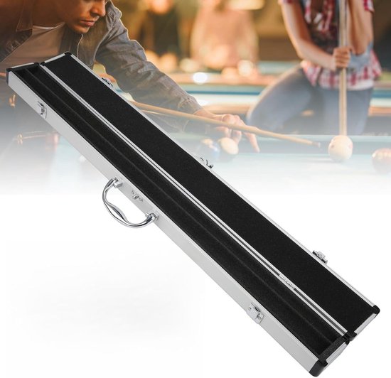 Keu Tas - Billiard Koffer - Keu Bescherming - Aluminium Frame - 81 x 7.5 cm - Zwart