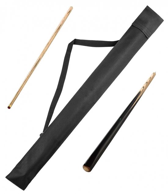 Keu tas - Voor 2-delige keuen - 82 cm - Keu hoes - Biljartkeu - Biljartkeu - Zwart Kleur Pool Cue Case - PU - biljart keue tas - Cue Bag - biljarttas - Exclusief clubs van Merkloos