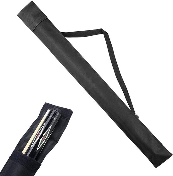 Keu tas - voor 2-delige keuen - Keu hoes - Biljarttas - Exclusief clubs - PU - 80×9cm - zwart