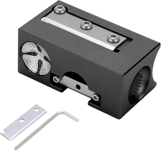 Keu Tip Reparatie - Biljart Gereedschap - Keu Onderhoud - Multifunctioneel Ontwerp - Compact Formaat - Zwart van Merkloos