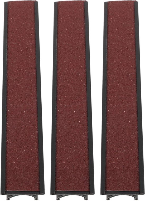 Keu Tip Schuurset - Biljart Onderhoud - Keu Reparatie - Nauwkeurig Schuren - 3 Stuks - Donkerrood