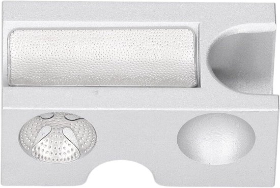 Keu Tip Shaper - Biljart Gereedschap - Keu Onderhoud - Aluminium Roestvrij Staal - Compact Formaat - Zilver