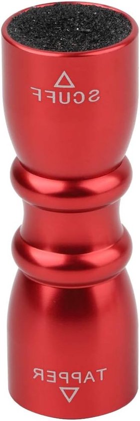 Keu Tip Shaper - Biljart Gereedschap - Keu Reparen - 3-in-1 Multifunctioneel - 6.7 x 2.3 cm - Rood