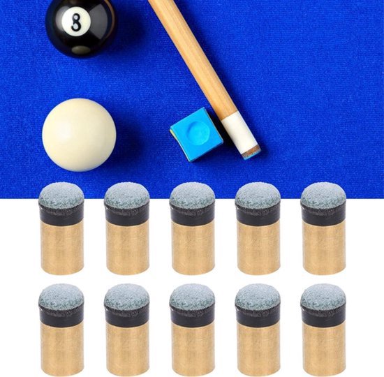 Keu-tip vervanging 11 mm - Set van 10 - Biljartkeu-tip - Biljartbenodigdheden - Duurzaam materiaal