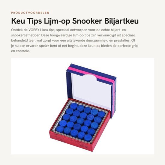 Keu Tips - Lijm-op Snooker Biljartkeu Tips - Duurzaam Leer - 13mm - Biljartaccessoires - Perfect voor Snooker en Biljart - 50 Stuks