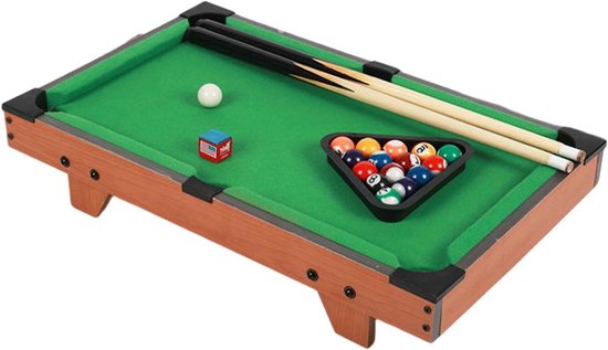 Kinder Biljarttafel - Draagbare Speeltafel - Gezinsbinding Versterken - In Hoogte Verstelbaar - 52 x 29 x 10.5 cm