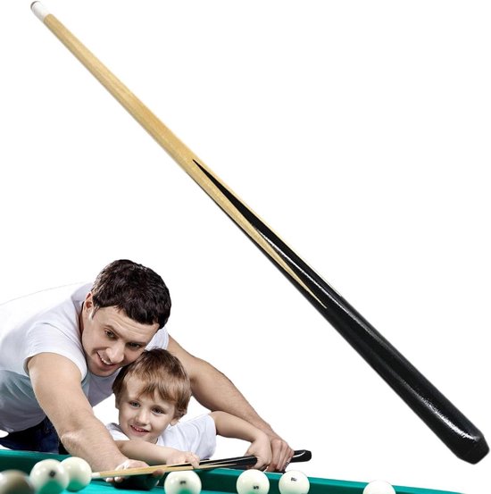 Kinder Pool Keu - Snooker Keu - Beginners Oefenen - Handgepolijst Vakmanschap - 50cm - Meerkleurig