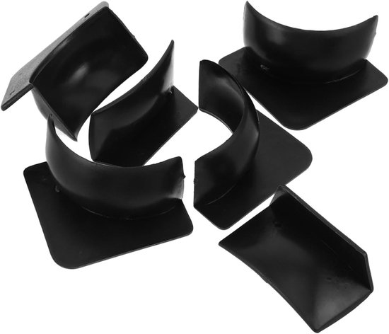 Kinder Pooltafel Accessoires - Biljart Onderdelen - Educatief Spel - Veilig Plastic Materiaal - 6 Stuks - Zwart van kinder